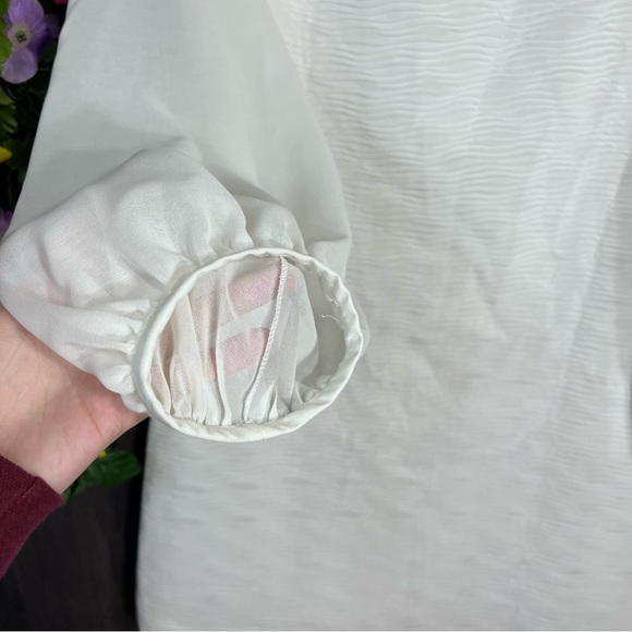 ₽💙2/$40💙NWT Regard Long Sleeve White Collared Dress Size 36/Small - Picture 10 of 16